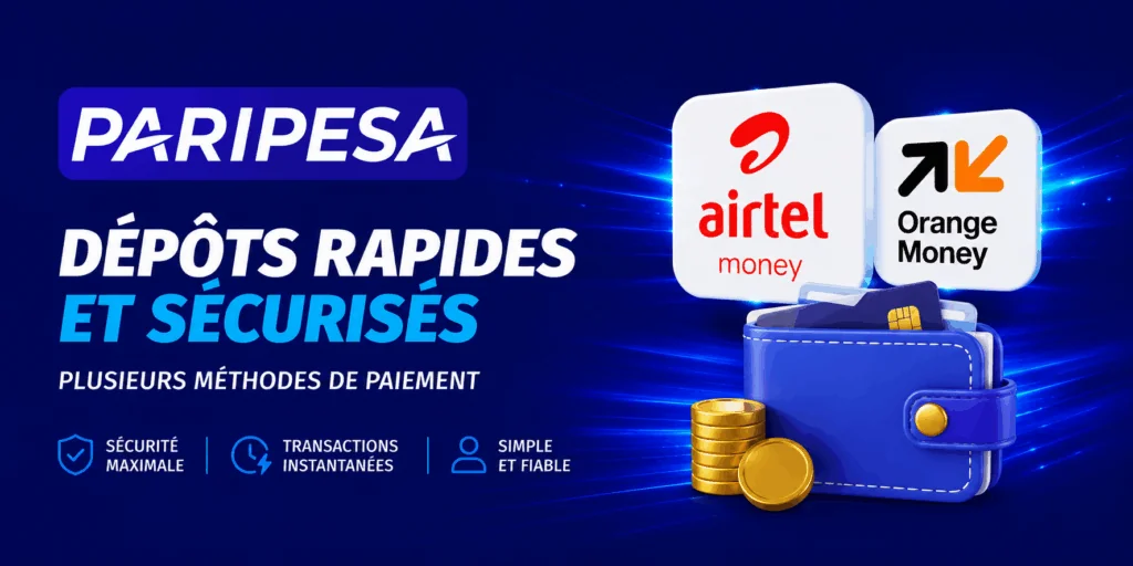 Options de paiement sur PariPesa